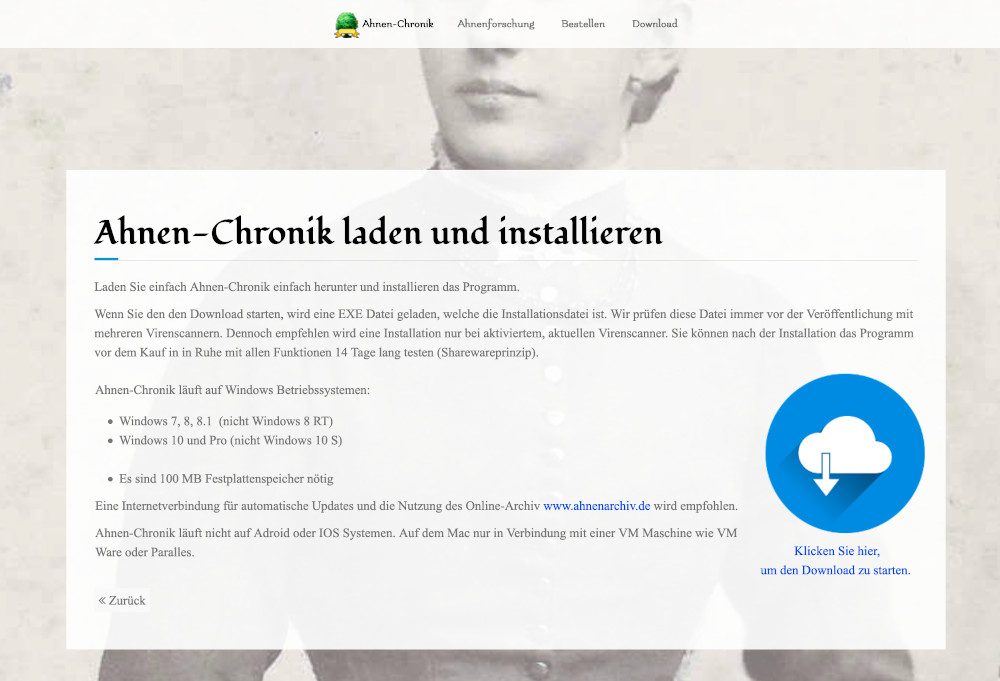 Ahnenforschung Software - Ahnen-Chronik