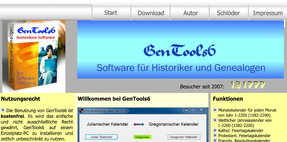 Ahnenforschung Software - GenTools6