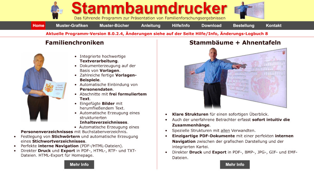 Ahnenforschung Software - Stammbaumdrucker